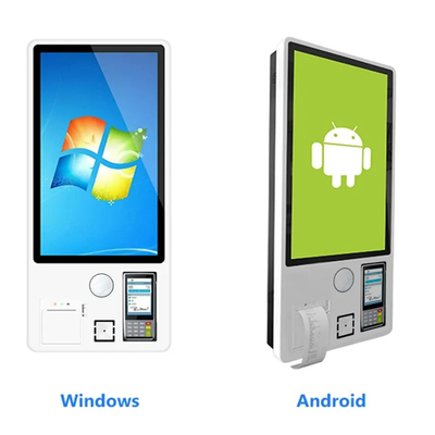 Terminal da posição do tela táctil de Windows Android, 24 polegadas terminal do pagamento do serviço de um auto de 27 polegadas